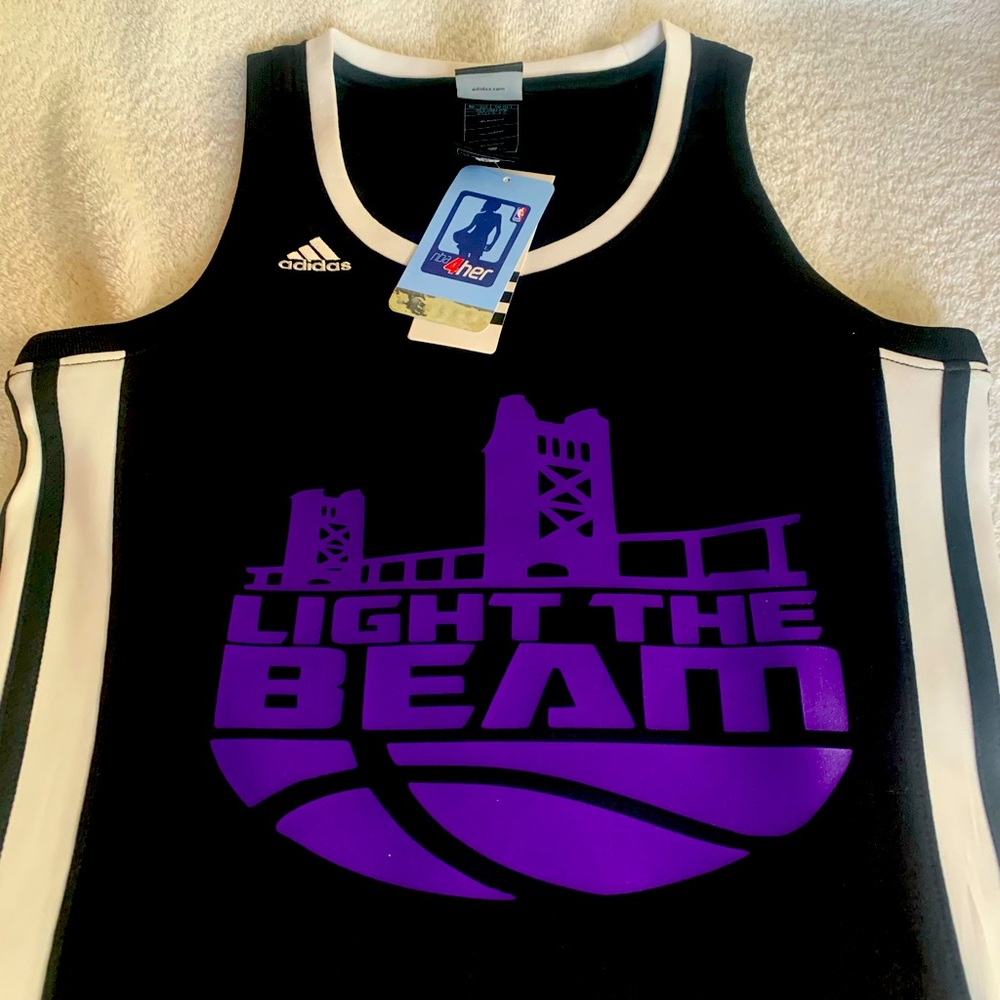 Women adidas Sacramento kings jersey,light the beam